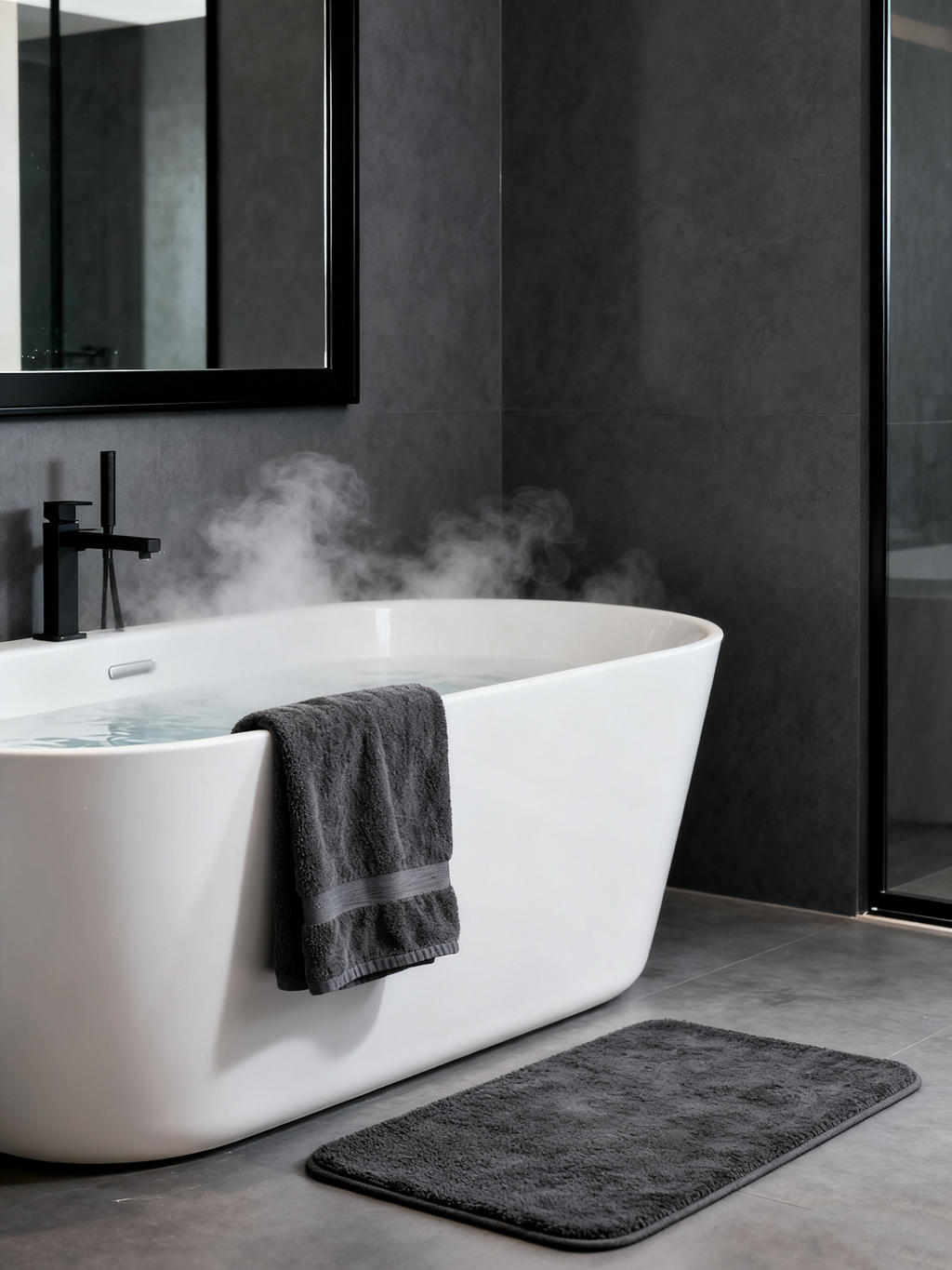 Classic Turkish Cotton Tub Mat (Dusk)