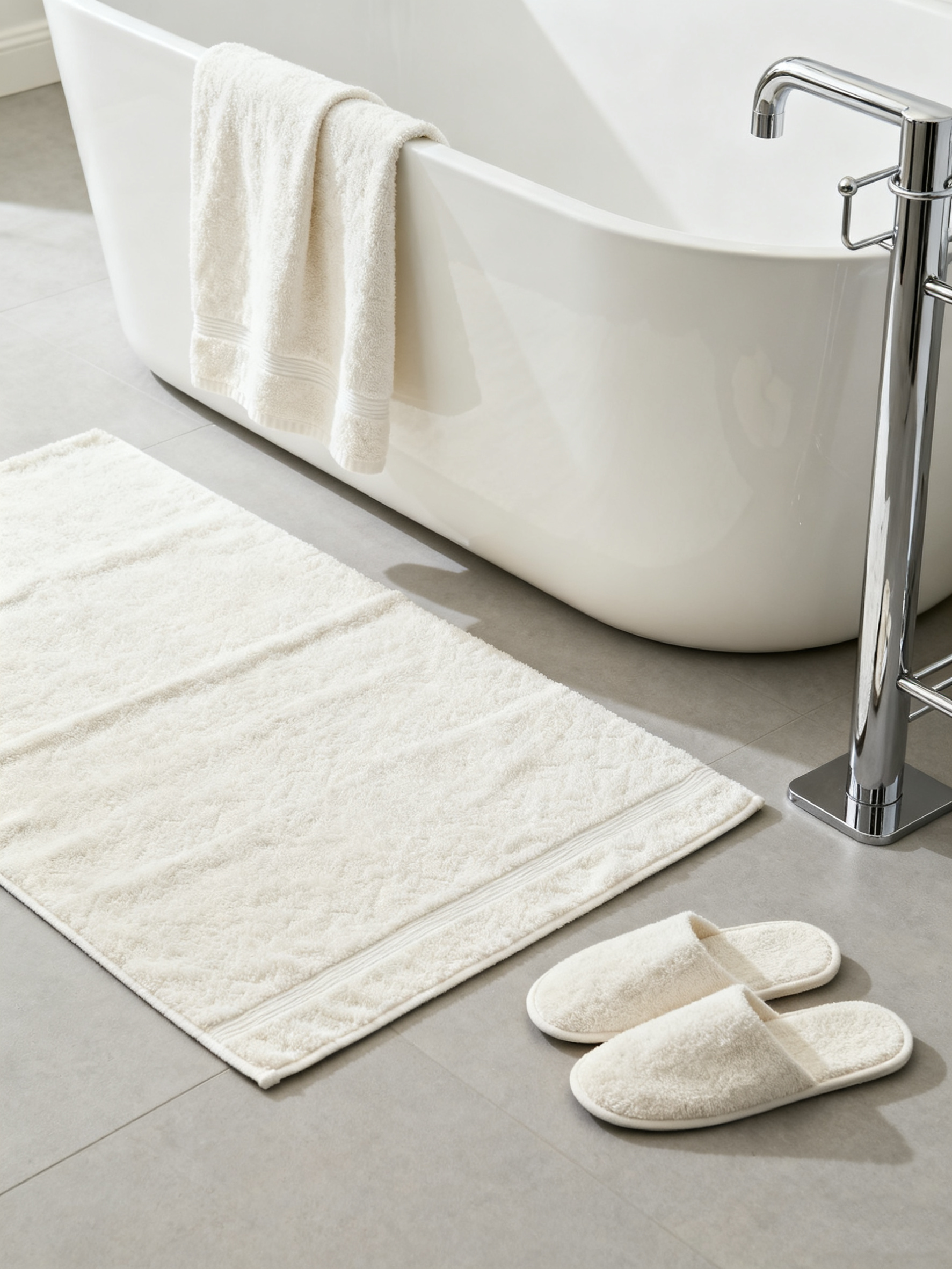 Classic Warm Turkish Cotton Tub Mat