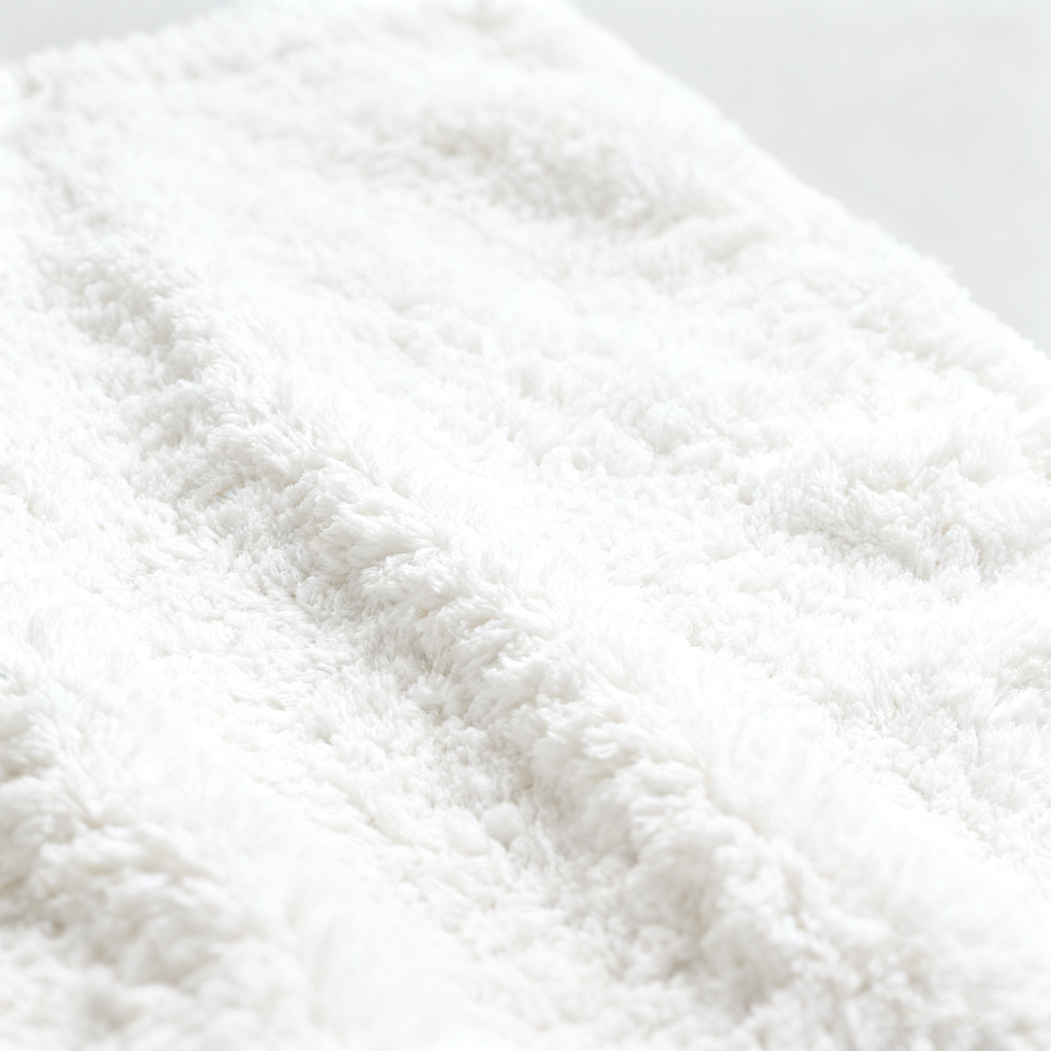 Organic Plush Tub Mat (White)