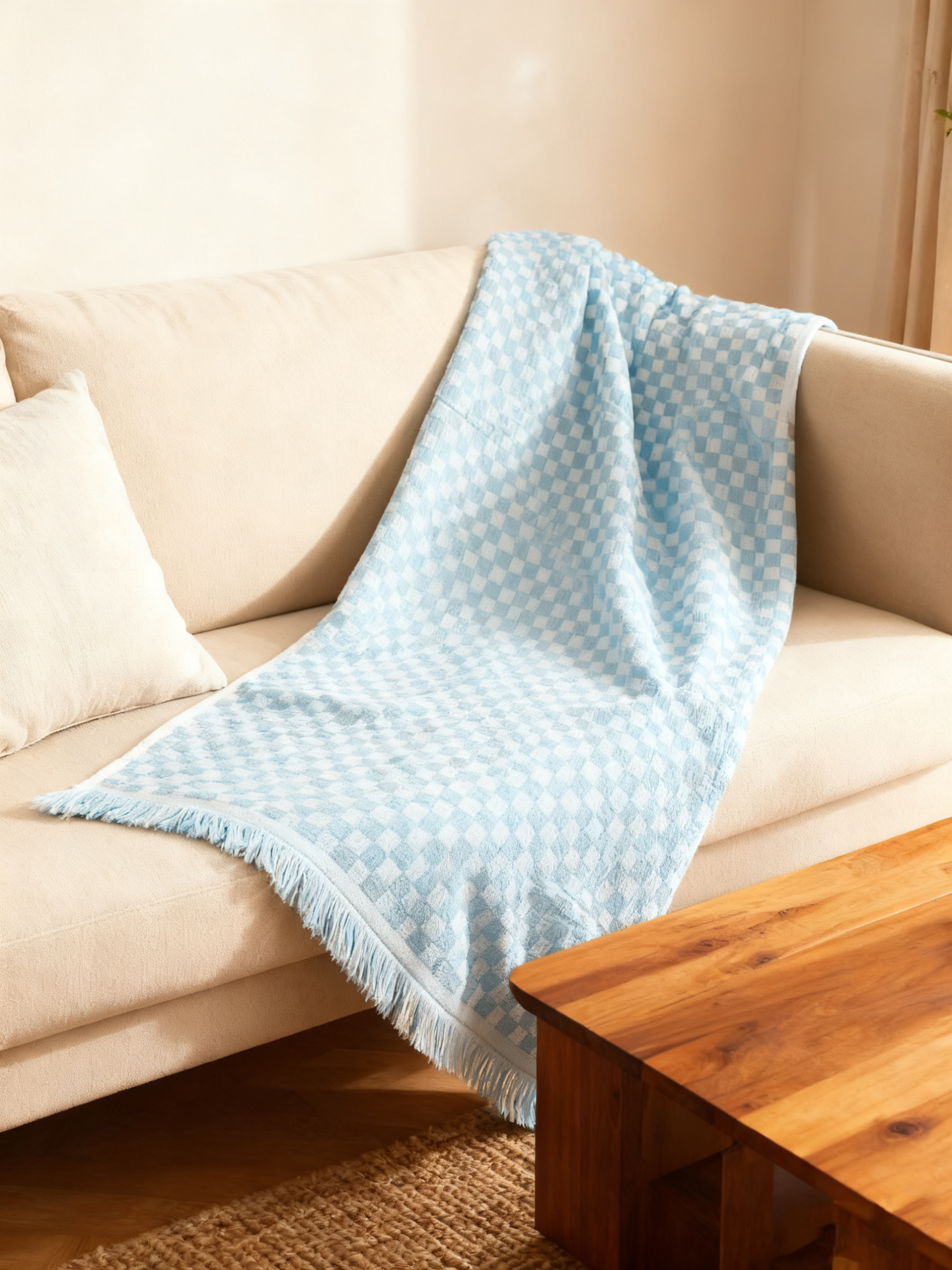 Soft Beach Towel (Light Blue)