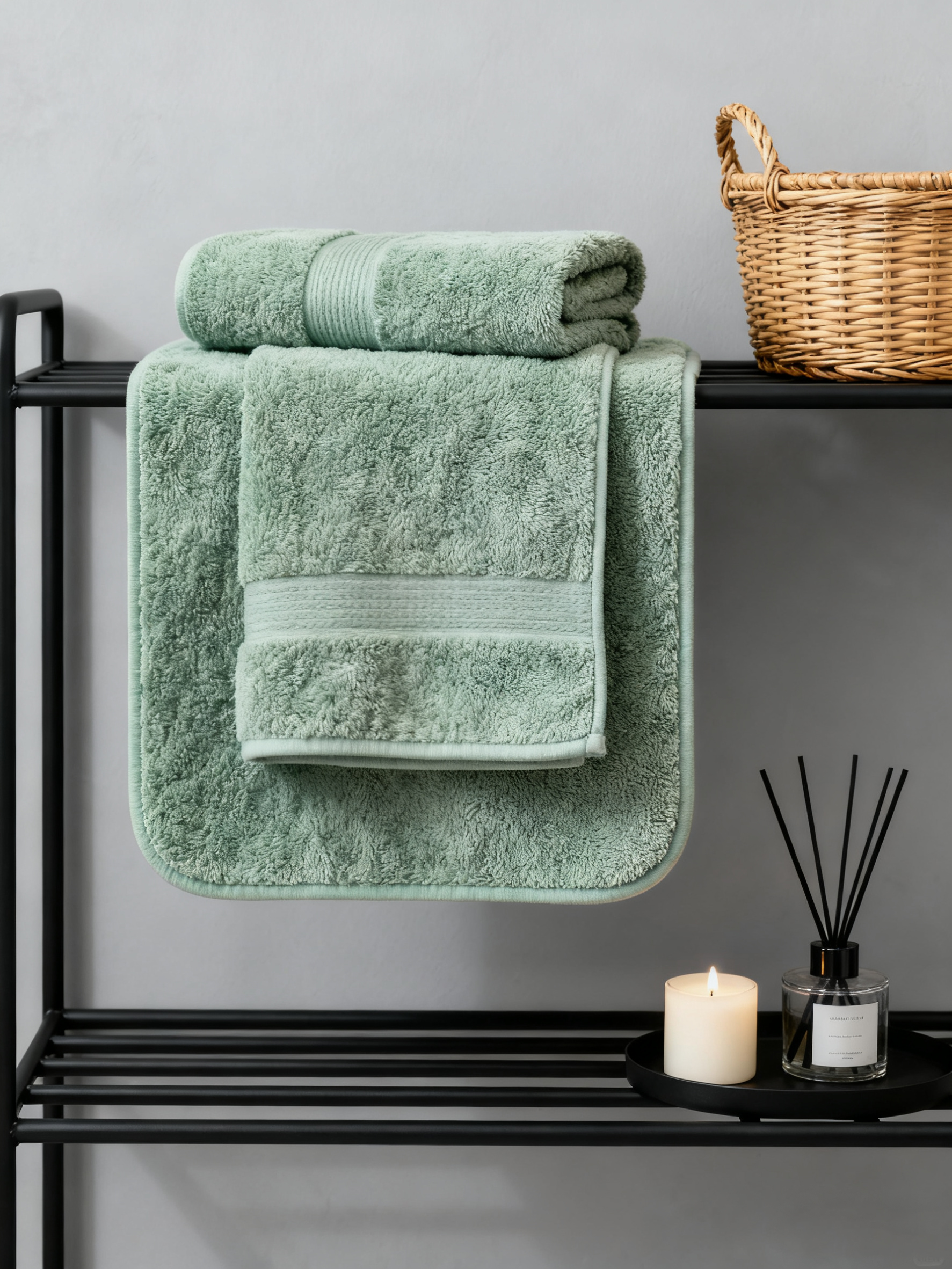 Organic Plush Tub Mat (Sage)