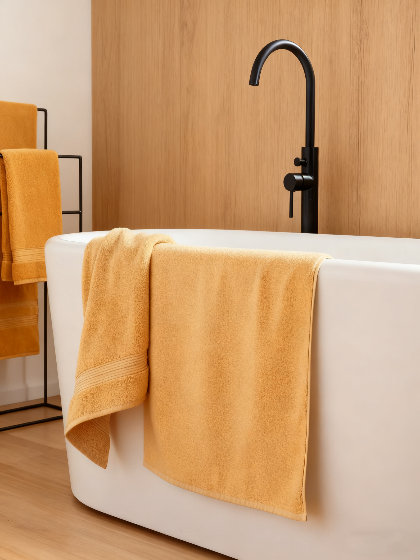 Organic Plush Tub Mat (Yellow)