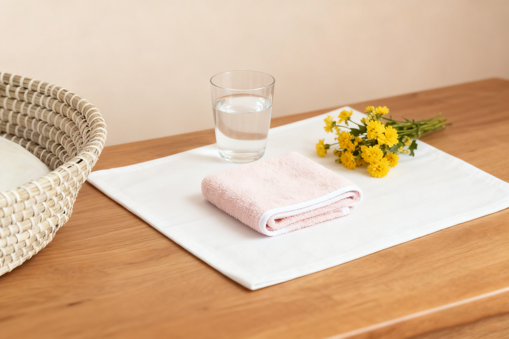 Organic Baby Washcloth (Blush)