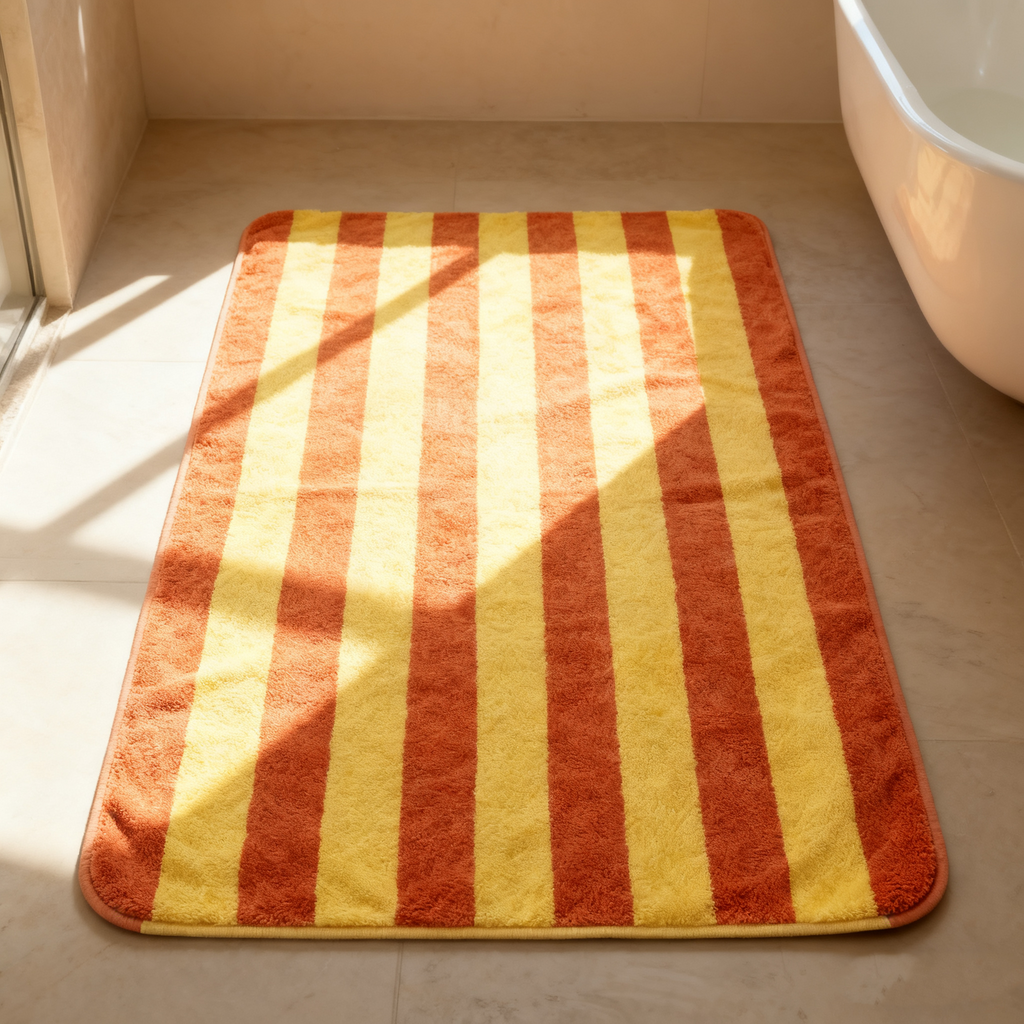 Organic Resort Stripe Tub Mat