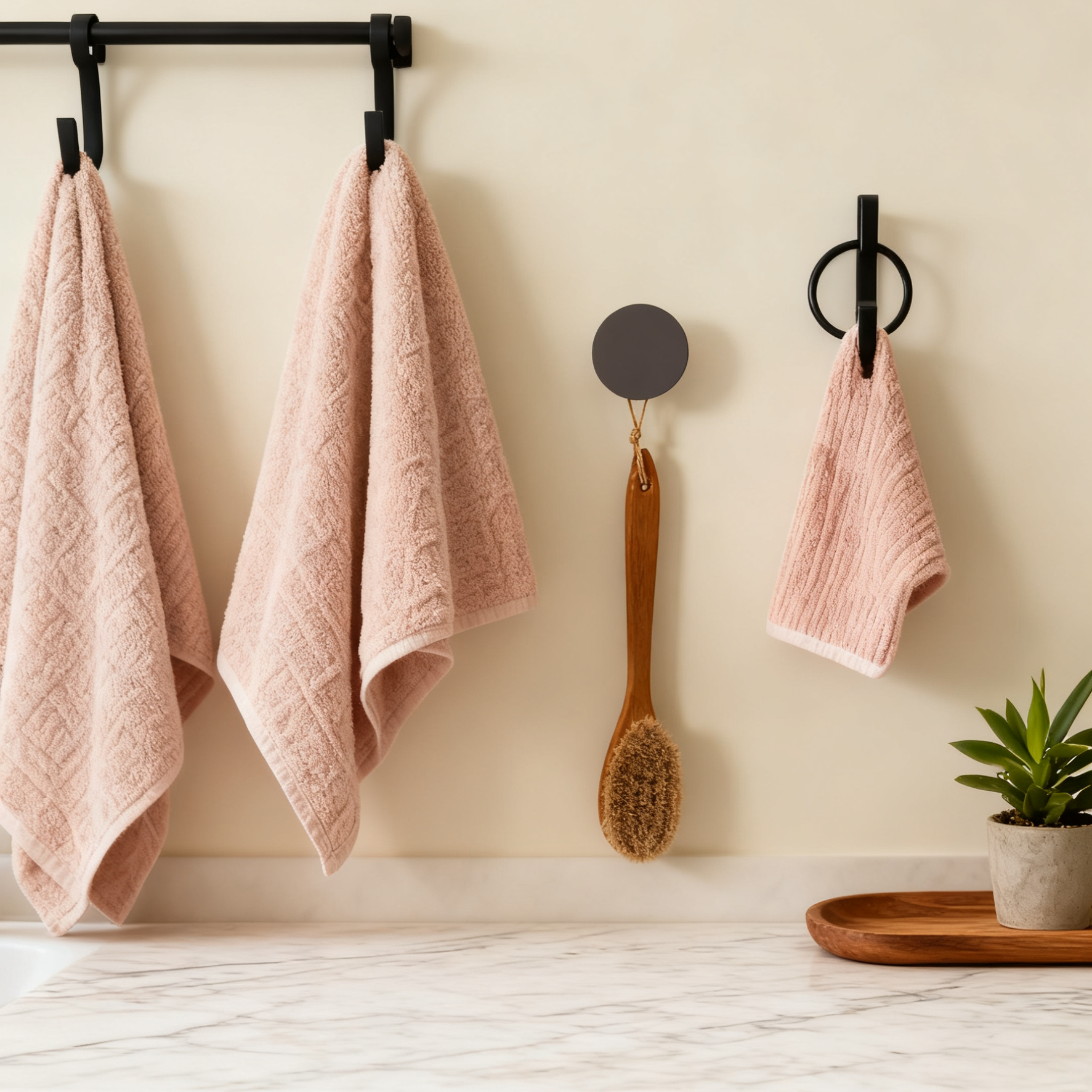 Waffle Towels (Light Pink)