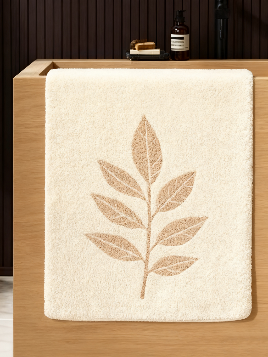 Looped Bath Rug (White)