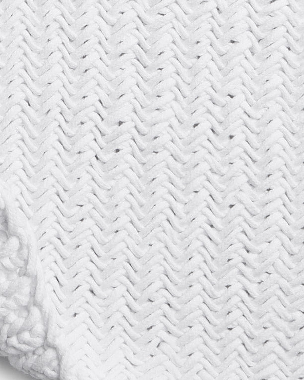 Braided Hand Knit Rug (White)