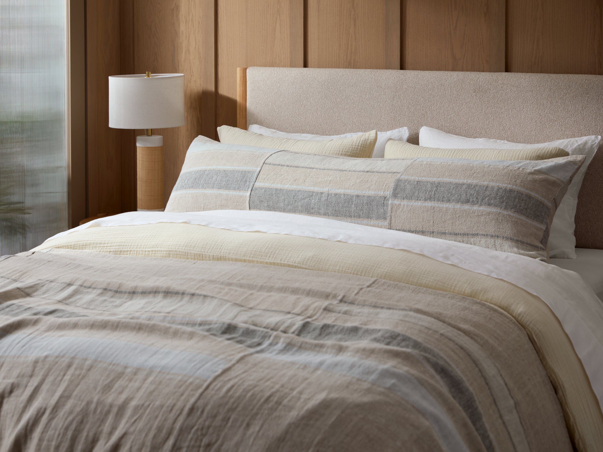 Natural Linen Body Pillow Cover