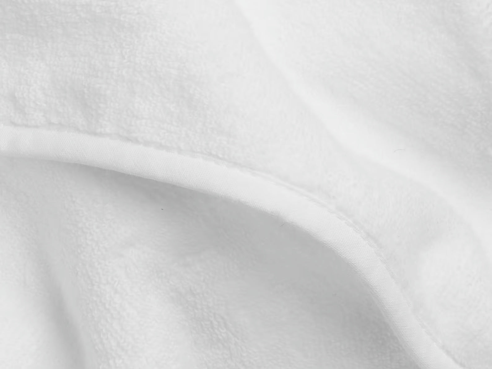 Organic Hooded Toddler Towel (White)