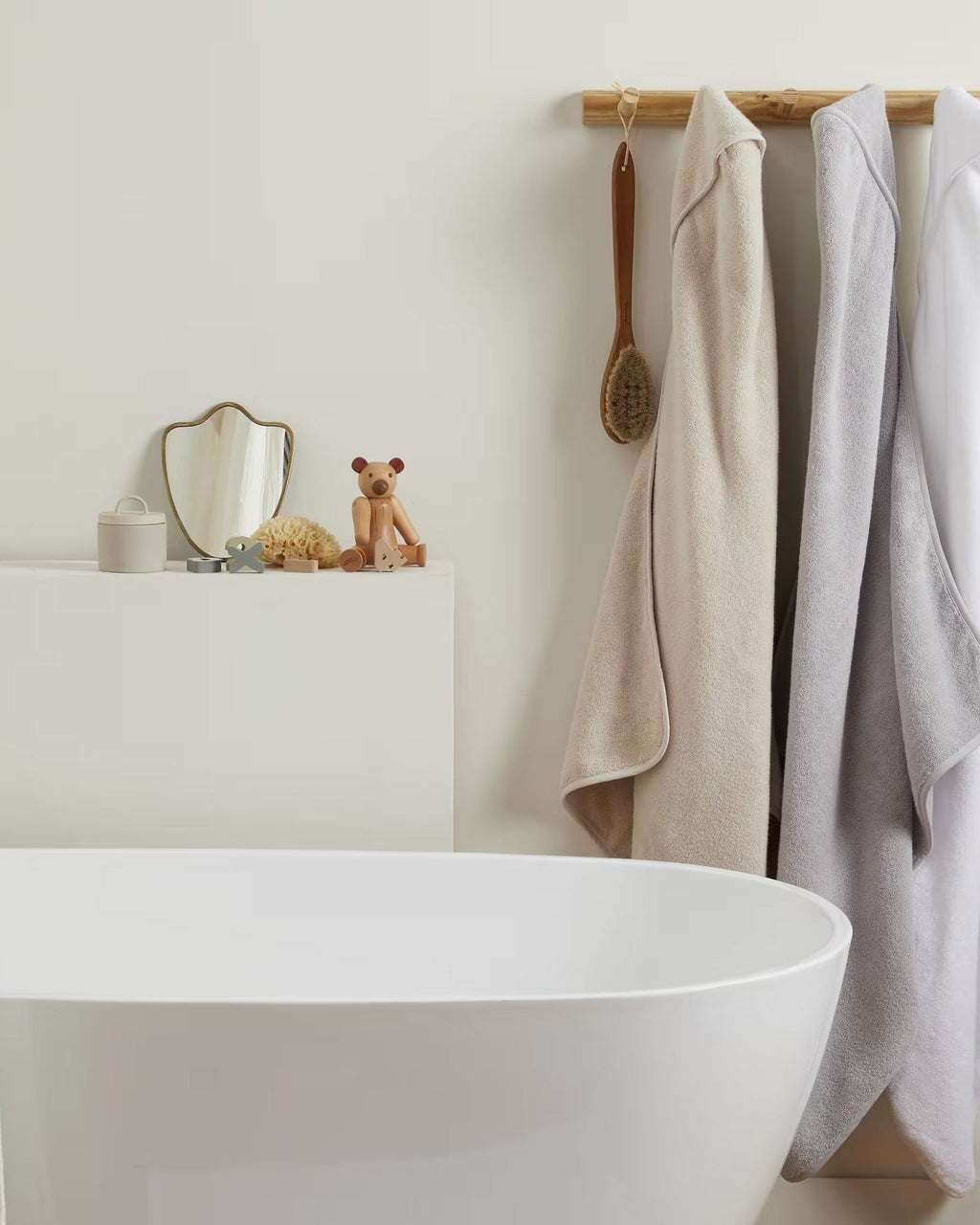 Organic Hooded Toddler Towel (Natural)