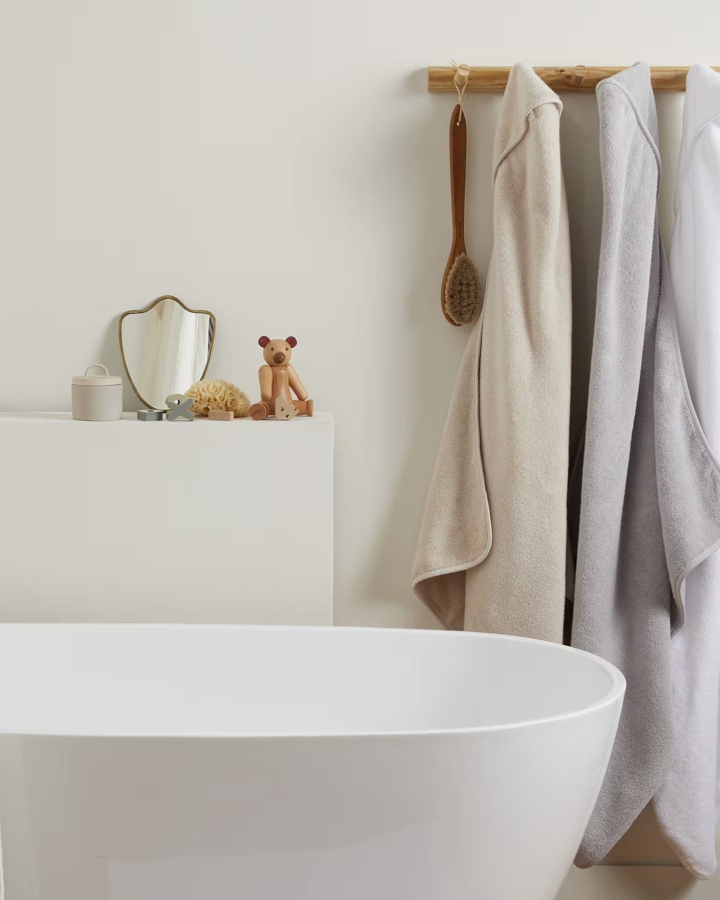 Organic Hooded Toddler Towel (Natural)