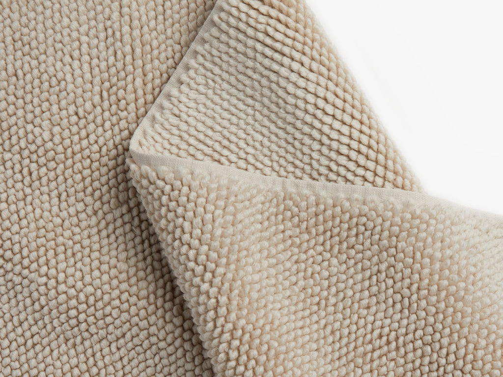 Looped Bath Rug (Bone)