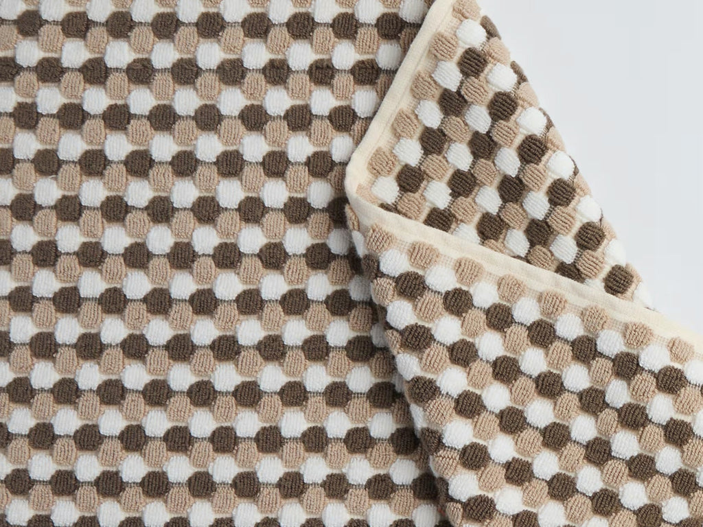 Organic Mosaic Tub Mat (Ash and Toast)