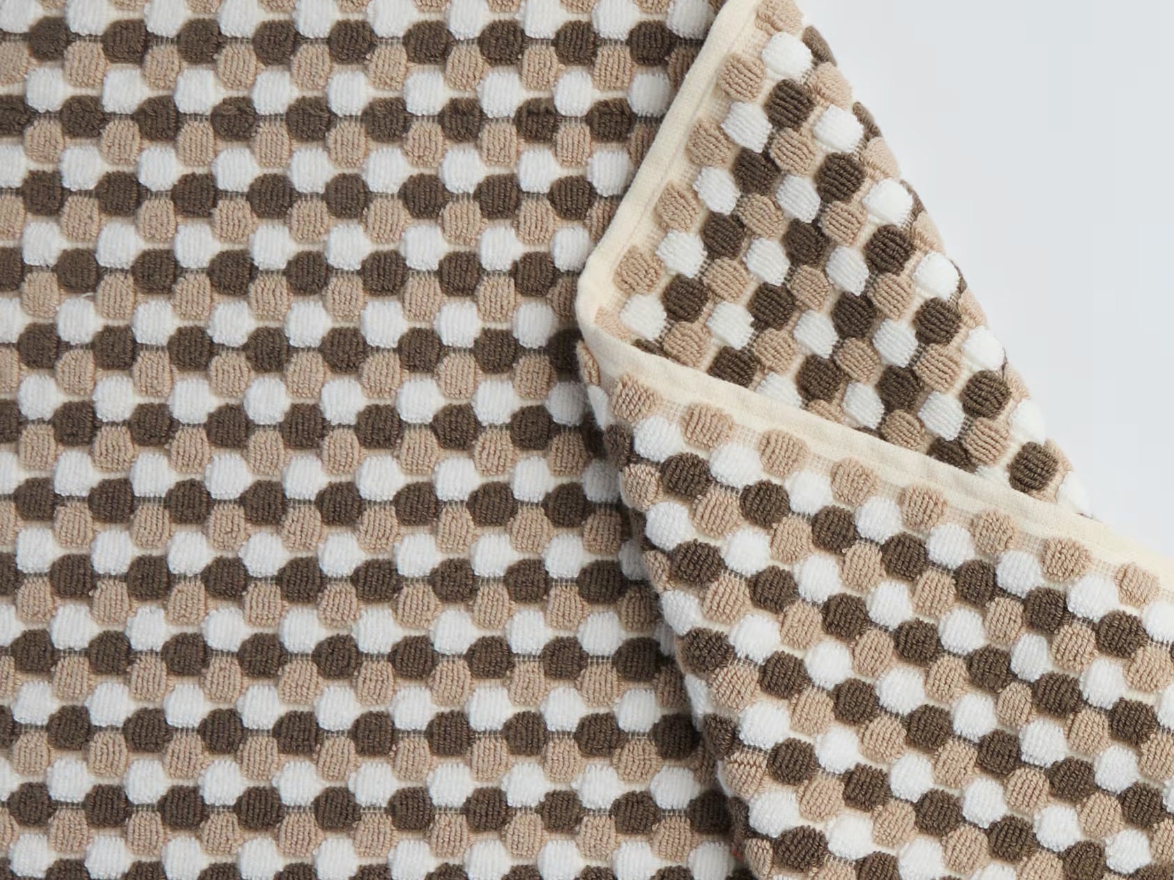 Organic Mosaic Tub Mat (Ash and Toast)