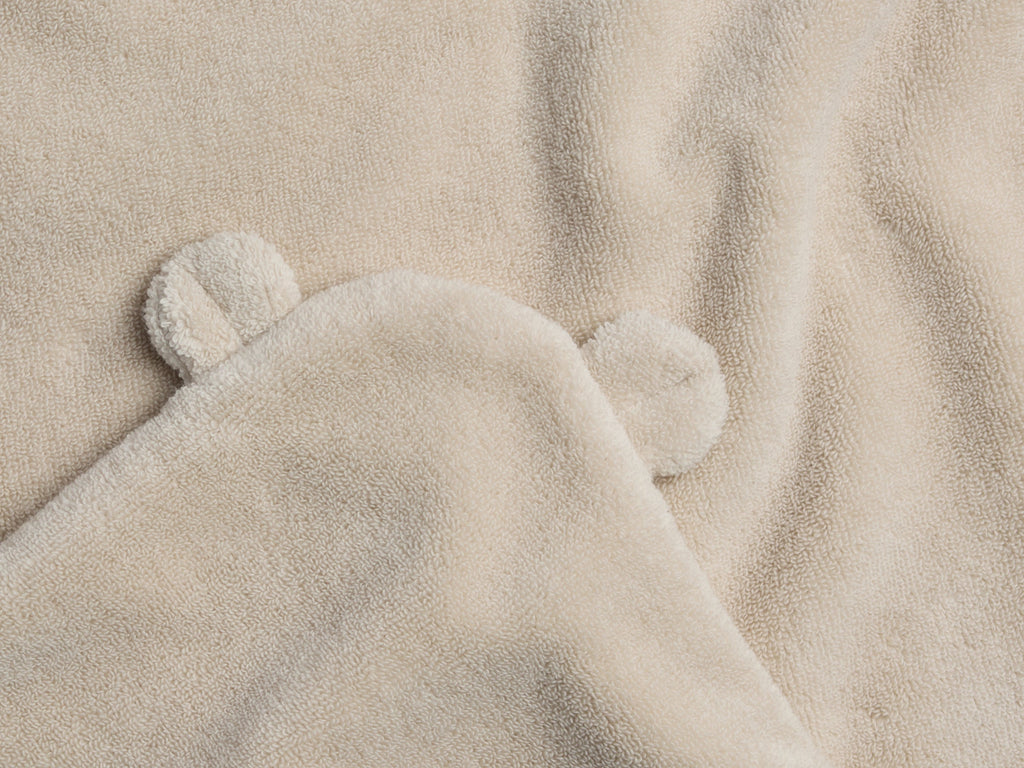 Organic Hooded Baby Towel with Ears (Natural)
