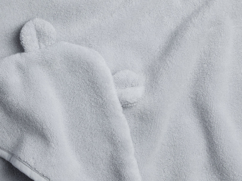 Organic Hooded Baby Towel with Ears (Sky)