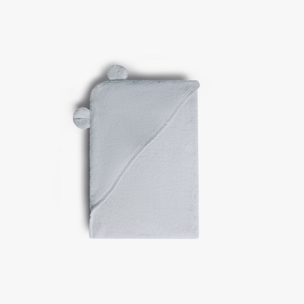 Organic Hooded Baby Towel with Ears (Sky)