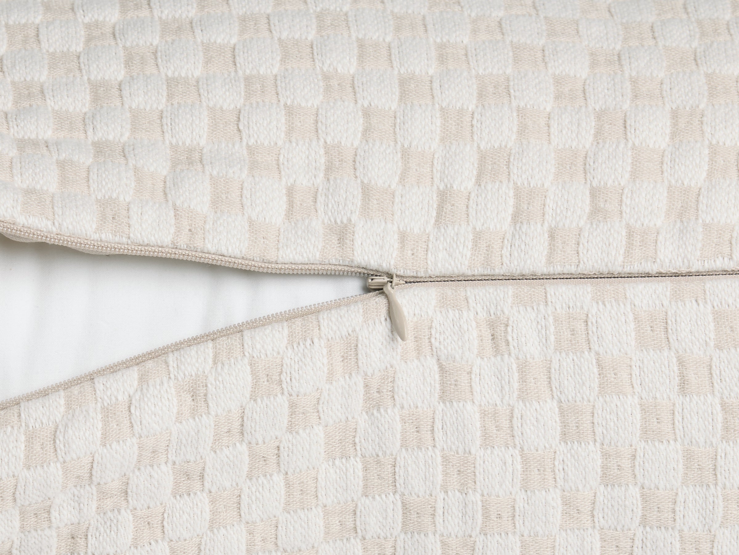 Organic Keys Jacquard Bolster Pillow Cover