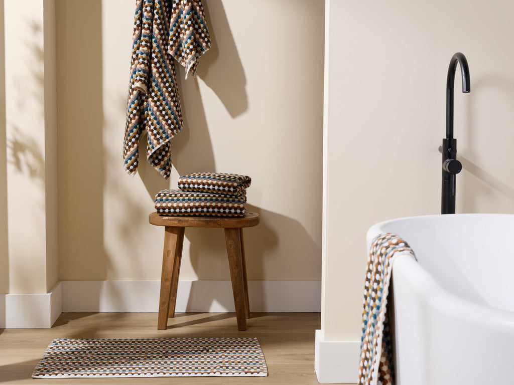 Organic Cotton Mosaic Towels (Multi)