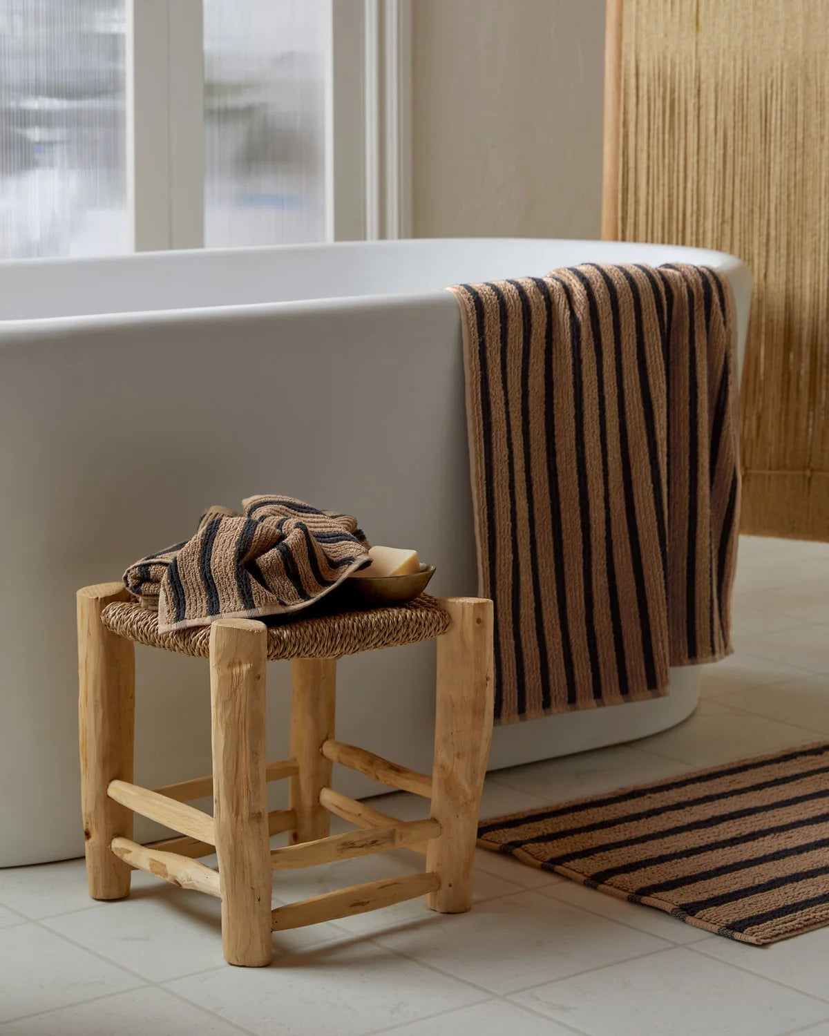 Organic Cotton Soft Resort Stripe Towels