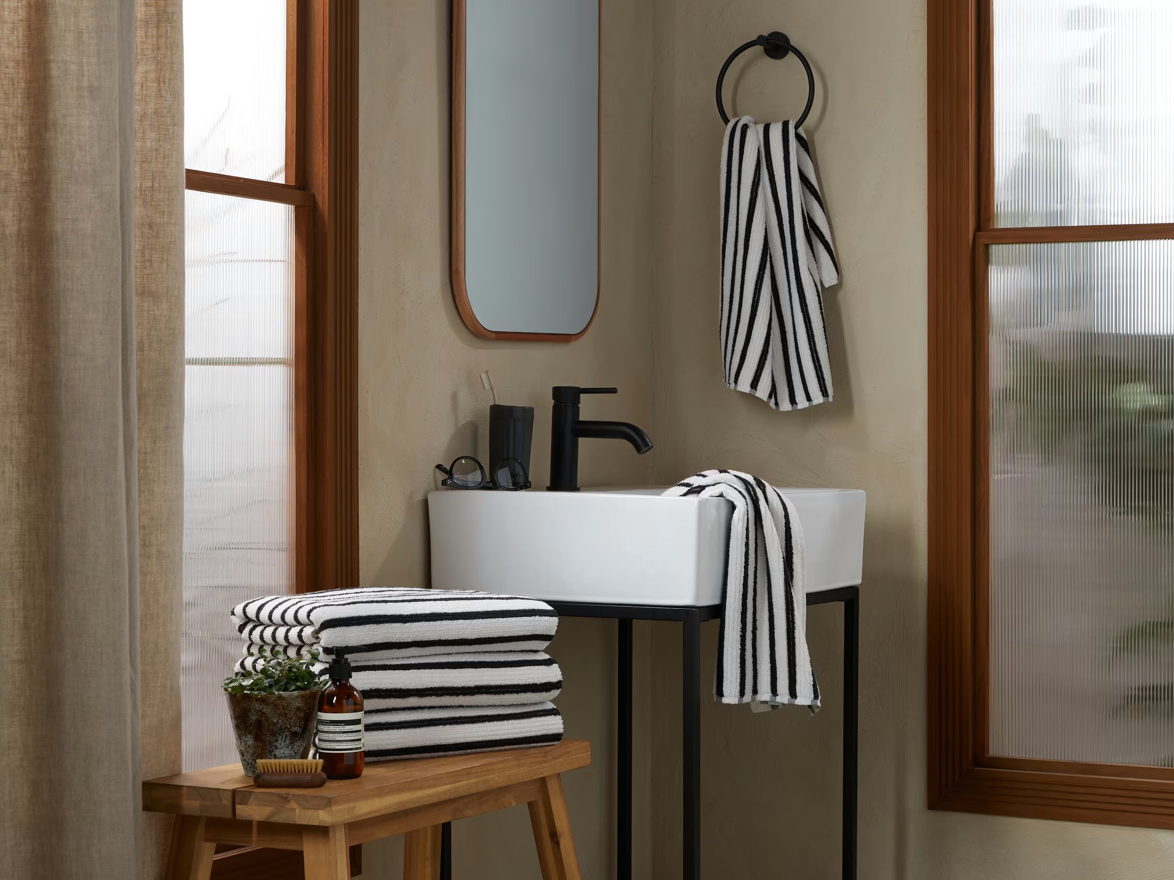 Classic Organic Resort Stripe Towels