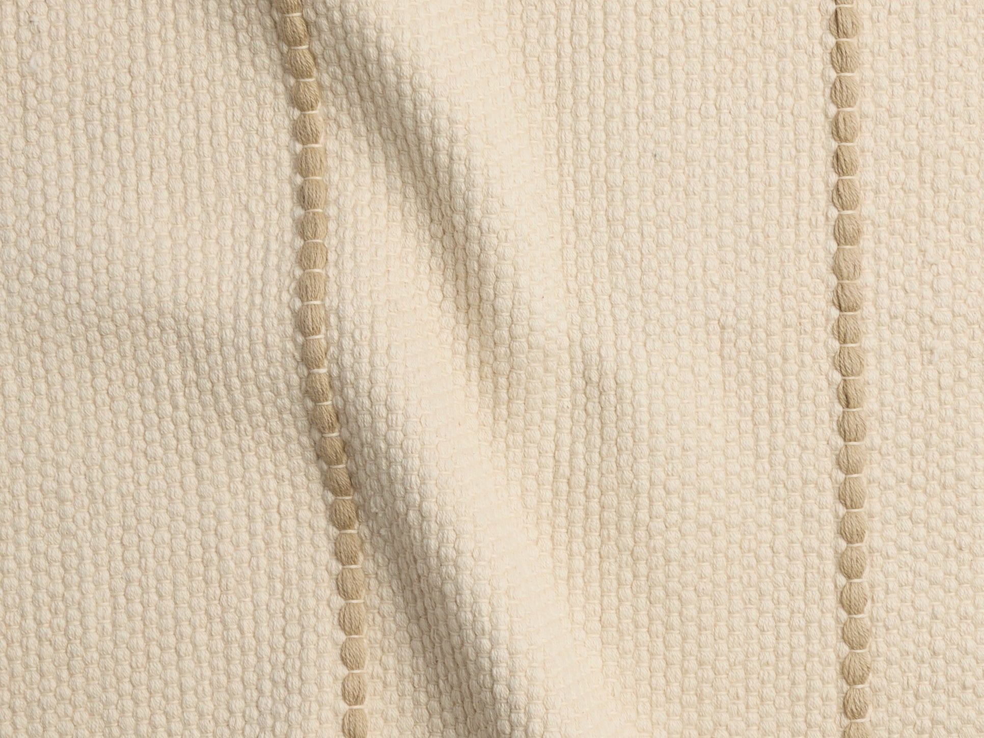 Organic Tassel Bath Rug (Natural and Toast)