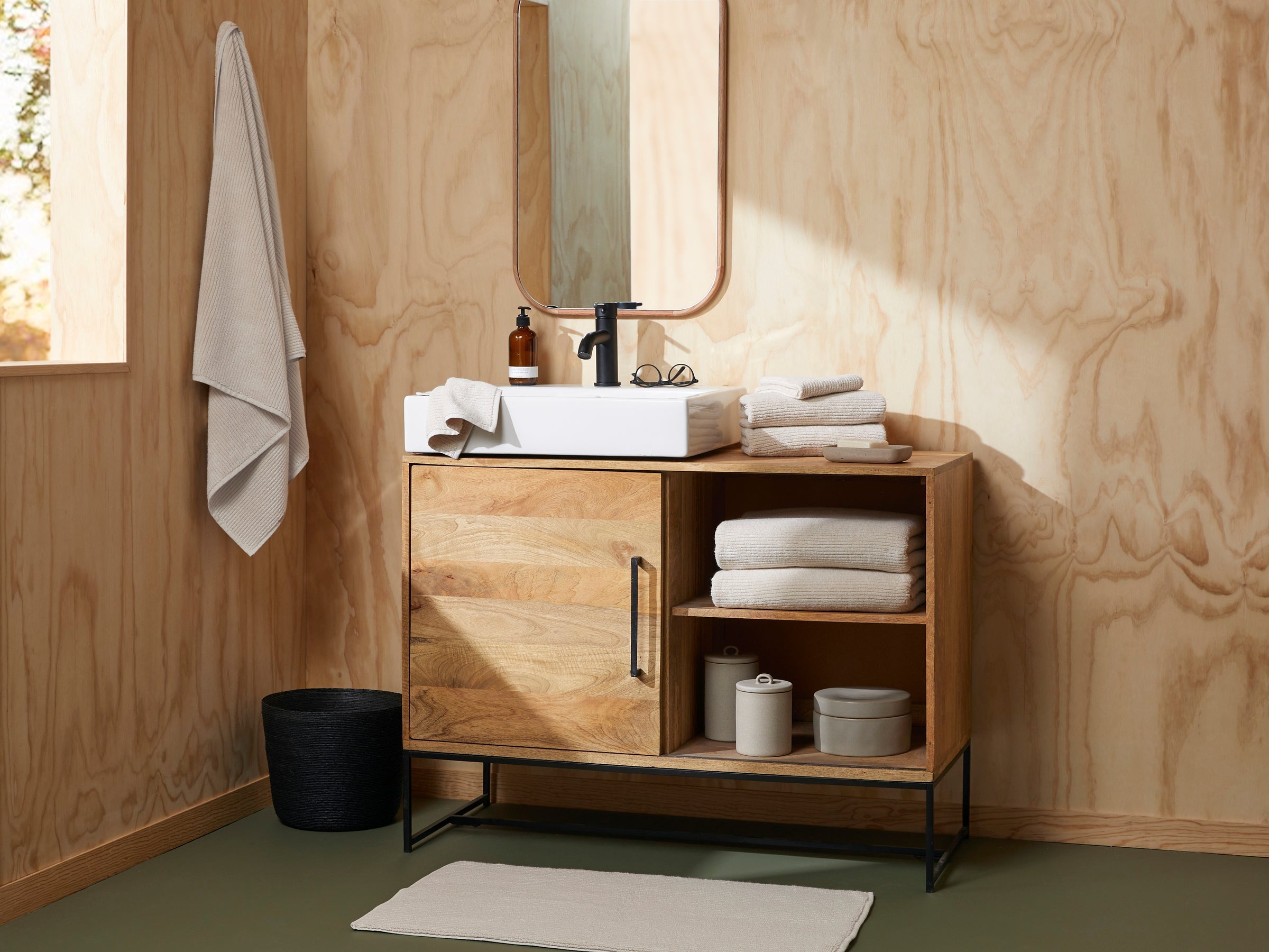 Soft Rib Tub Mat (Bone)