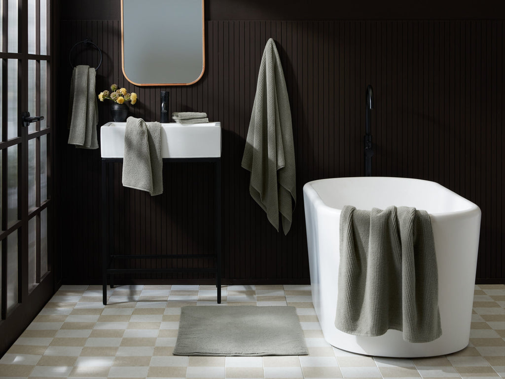 Soft Rib Towels (Moss)